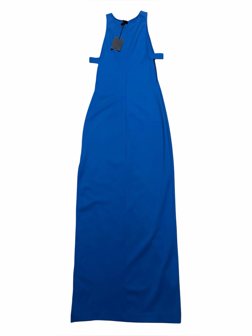 NBD NWT Cobalt Blue Sleeveless Late Night Cut-Out Maxi Gown M - Picture 7 of 16